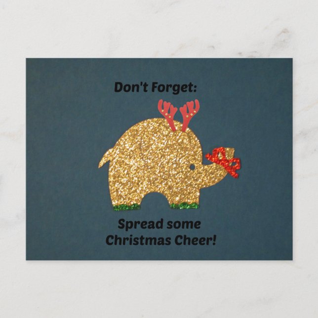 Glöm inte: Spridning något juljubel! Helg Vykort (Framsida)