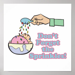 Glöm inte sprinklerna poster