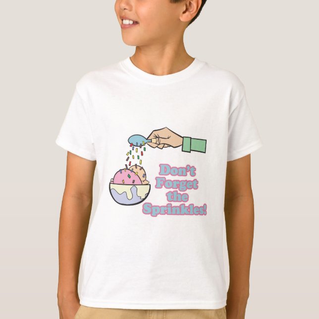 glöm inte strössel tee shirt (Framsida)
