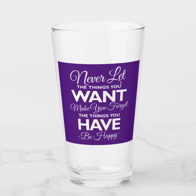 Glöm inte vad du har varit Lycklig Glaskopp (Framsida)