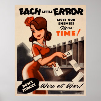 Glöm inte - vi är vid Krig! Poster
