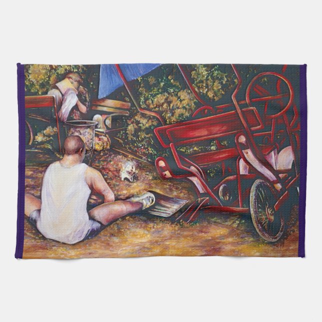 Glöm inte vitlöken, Budapest Kökshandduk (Horisontell)