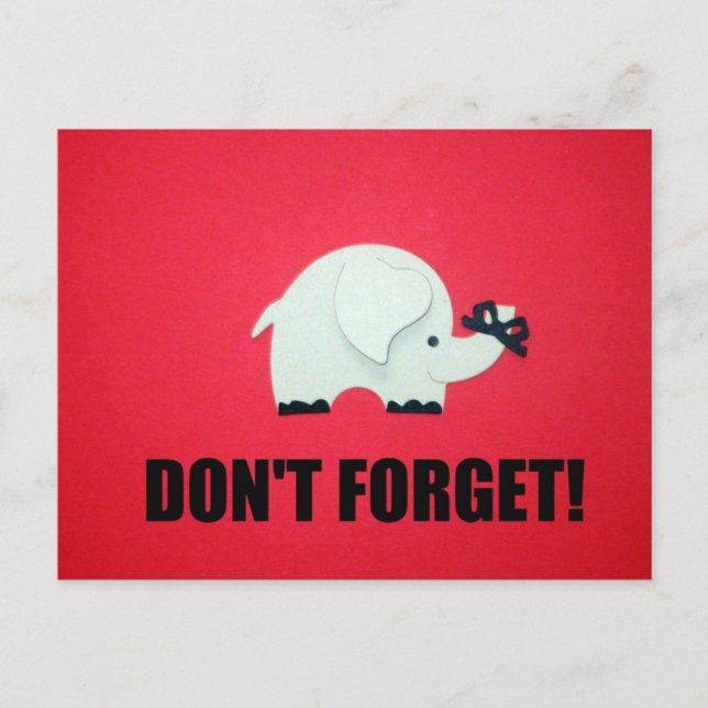 Glöm inte! vykort (Framsida)