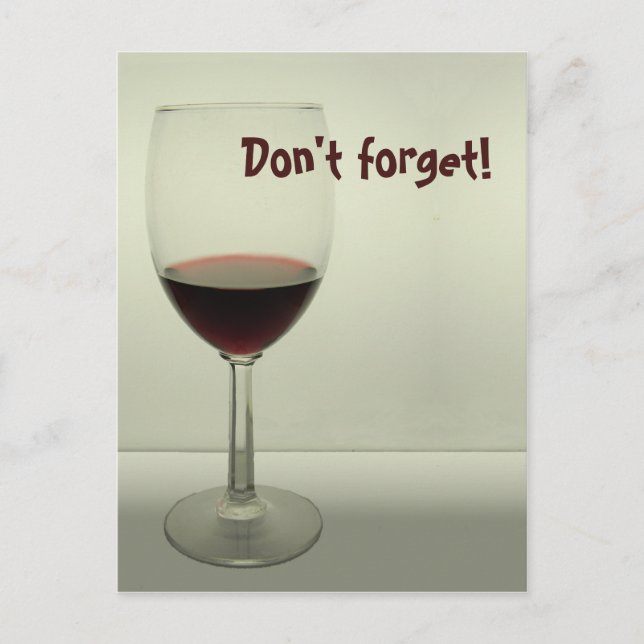 Glöm inte - vykort (Framsida)