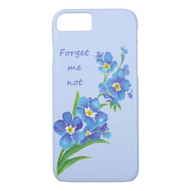 Glöm-jag-inte-blomma- och inspirationsoffert Case-Mate iPhone skal (Baksida)