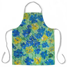 Glöm-jag-Not-Blommigt Apron