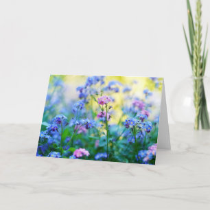 Glöm-Me-inte blommor Kort
