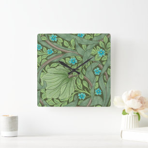 Glöm-Me-Nots, Tapet av William Morris Fyrkantig Klocka