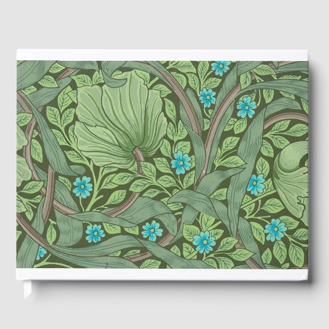 Glöm-Me-Nots, Tapet av William Morris Gästböcker (Framsida)