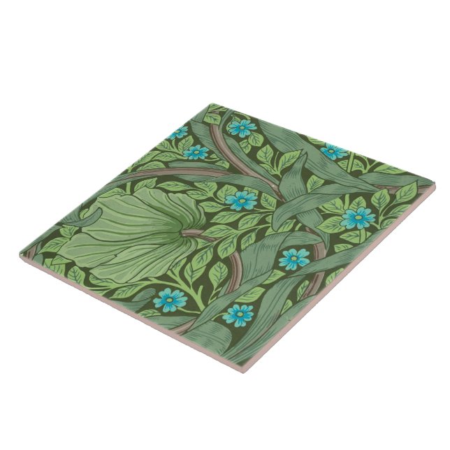 Glöm-Me-Nots, Tapet av William Morris Kakelplatta (Sidan)
