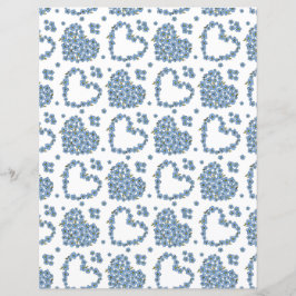 Glöm mig att inte blomma fält med hjärtan