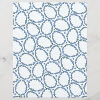 Glöm mig att inte blomma fält med Påskägg