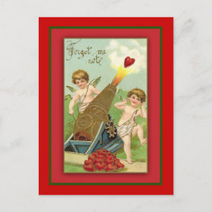 Glöm mig att inte Cute Vintage Valentine Greeting Helg Vykort