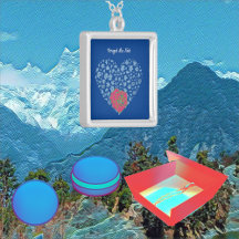 Glöm mig att inte svepa hjärtat Romantic Ro Blue