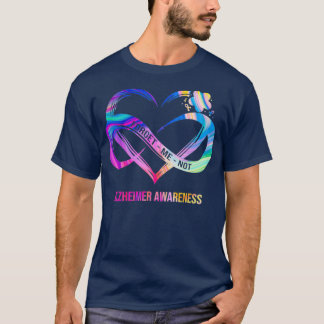Glöm mig Inte Alzheimers medvetandegrad Hjärtat Fl T Shirt