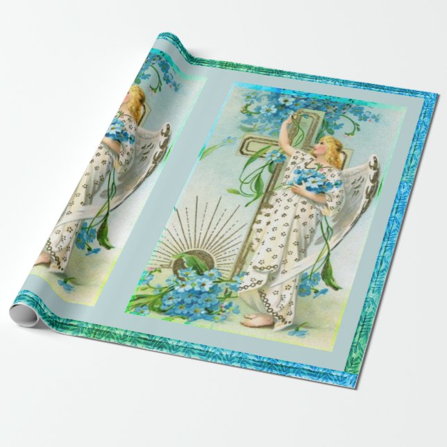 Glöm mig inte att Angel Wrapping Papper Presentpapper (Utrullad)