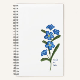 Glöm mig inte att blomma anteckningsboken
