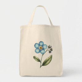 Glöm mig inte att blomma tygkasse