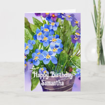 Glöm mig inte att ha Grattis på födelsedagen-kort 