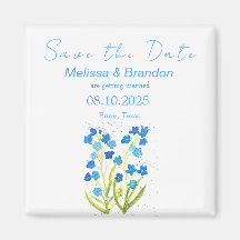 Glöm mig inte Blå Blommigt Vår Rustic Bröllop