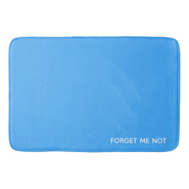 Glöm mig, inte blå färg namn badrumsmatta