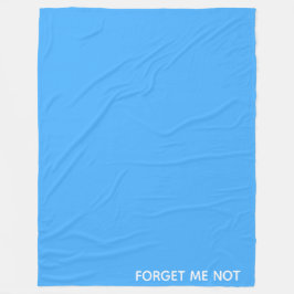 Glöm mig, inte blå färg namn fleecefilt