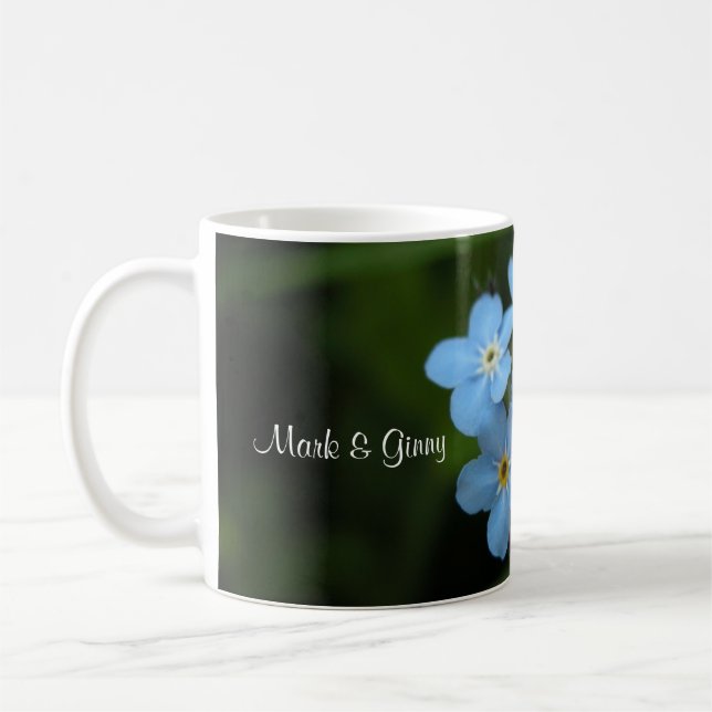Glöm mig inte blommabruden & ansa kaffemuggen kaffemugg (Vänster)