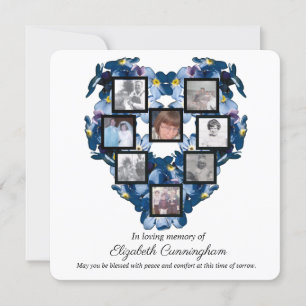Glöm mig Inte Blommigt Heart Design 8 Photos Colla