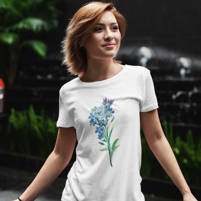 Glöm mig inte blommigt T-Shirt (Skapare uppladdad)