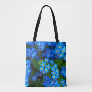 Glöm mig inte Blommigt Tote Bag Tygkasse