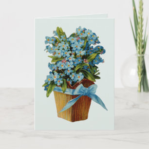 Glöm mig inte blommor kort