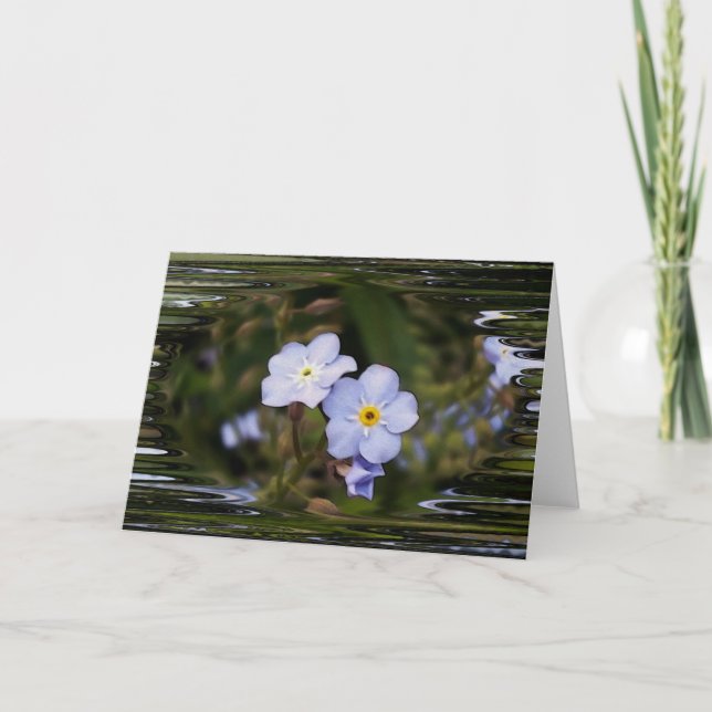 Glöm mig inte blommor kort (Framsida)