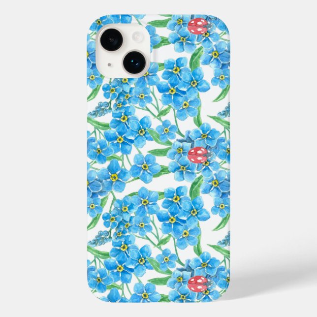 Glöm mig inte blommor och ladybugs samsung galaxy (Baksida)