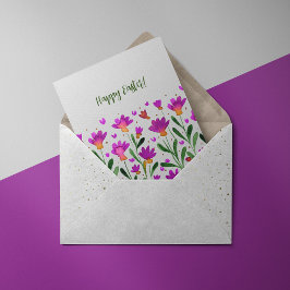 Glöm mig inte blommor, Påsk Card Julkort