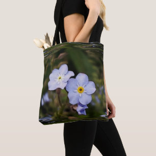 Glöm mig inte blommor tygkasse