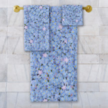 Glöm mig - inte Blue Photographic Towel