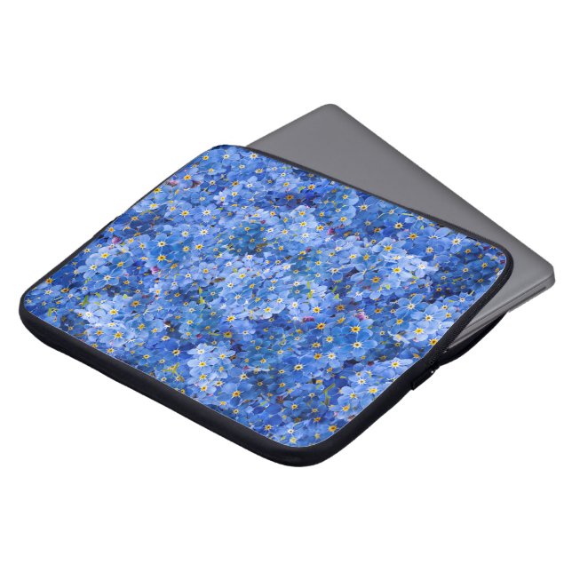 Glöm mig inte Flower Mönster Laptop Fodral (Framsida topp)