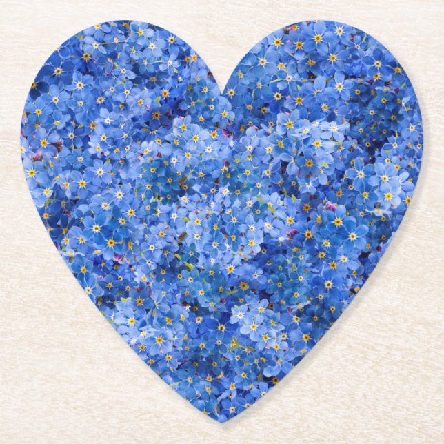 Glöm mig inte Flower Mönster Underlägg Papper (Framsida)