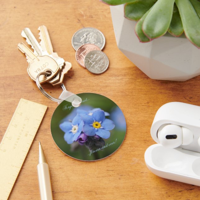 Glöm mig, inte för alltid! nyckelring (Skrivbord)