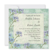 Glöm mig inte inbjudningar till Vår bröllop i Blom