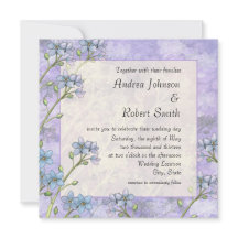 Glöm mig inte inbjudningar till Vår bröllop i Blom