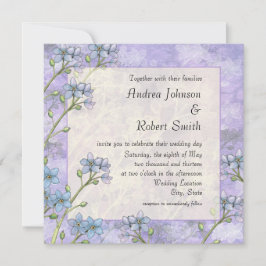 Glöm mig inte inbjudningar till Vår bröllop i Blom