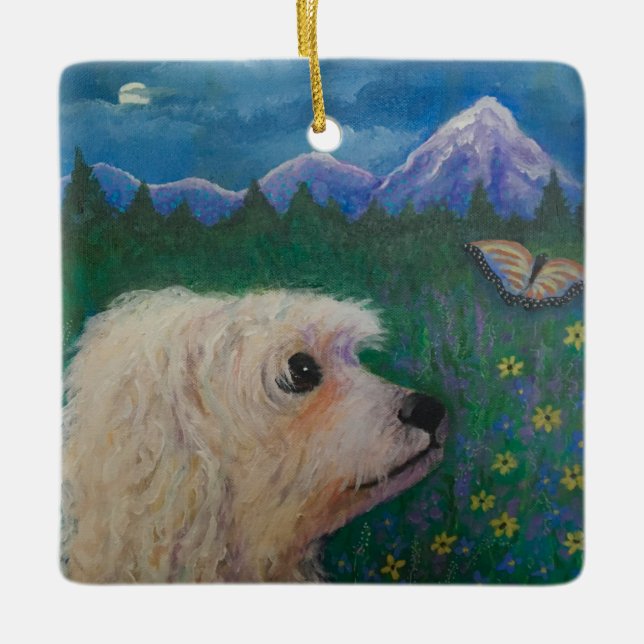 Glöm mig inte julgransprydnad keramik (Framsida)