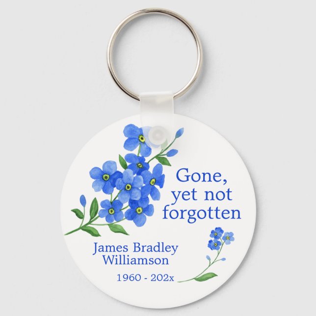 Glöm mig inte Memorial Nyckelring (Framsida)