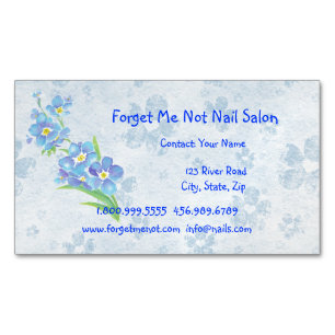 Glöm mig inte Nail Salon-Affärskortet Magnetiska Visitkort