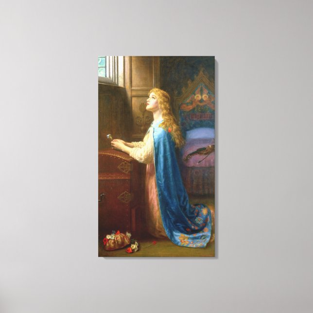 "Glöm mig inte" (olja på canvas) Canvastryck (Framsida)