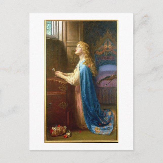 "Glöm mig inte" (olja på canvas) Vykort (Framsida)