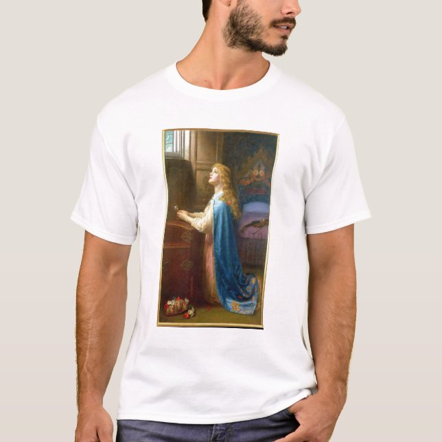 "Glöm mig inte" (olja på kanfas) T-shirt (Framsida)