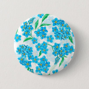 Glöm mig inte vattenfärgblommor knapp