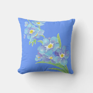 Glöm mig inte, Watercolor Blomsterträdgård Kudde
